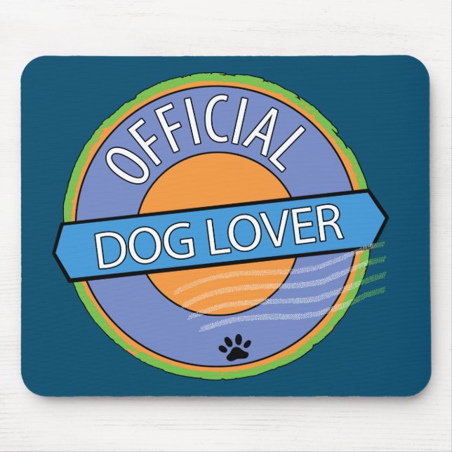 Official Dog Lover Mouse Mat (Front)