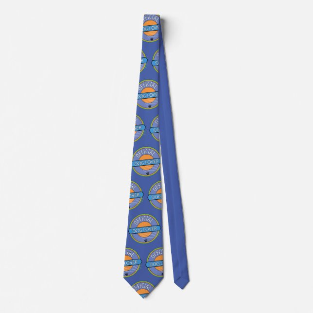 Official Dog Lover   Tie (Front)