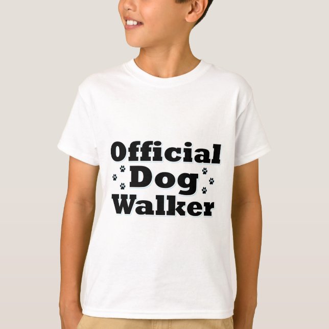 Official Dog Walker T-Shirt (Front)