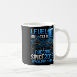 Official Double Digits Level 10 Unlocked 10th Birt Coffee Mug