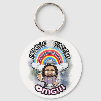 OFFICIAL Double Rainbow Key Chain! Key Ring