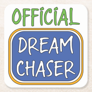 Official Dream Chaser   Square Paper Coaster