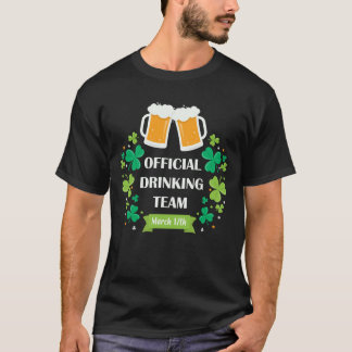Official Drinking Team T-Shirt St Patrick's Day