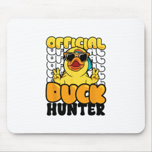 Official Duck Hunter Funny Rubber Duckie Hunting C Mouse Mat