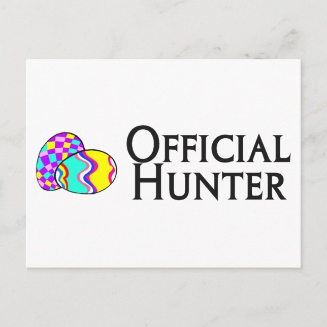Official Easter Egg Hunter Holiday Postcard (Front)