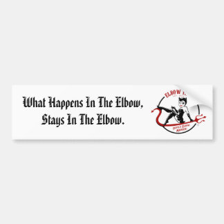 Official Elbow Inn Logo Bumper Sticker