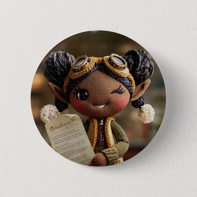 Official Elf Report 6 Cm Round Badge (Front)