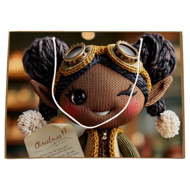  Official Elf Report  Large Gift Bag (Front)