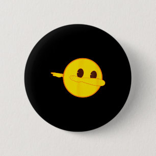 Official Emoji Dab Dabbing Yellow Smile Face  6 Cm Round Badge