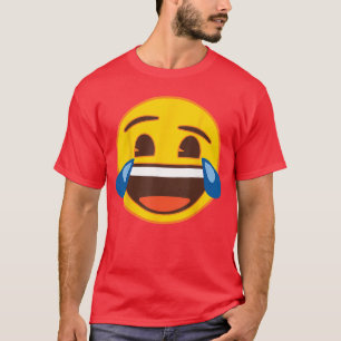 Official Emoji Laughing Tears Yellow Smile Face T-Shirt
