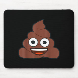 Official Emoji Poop Happy Yellow Smile Face Mouse Mat