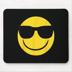 Official Emoji Retro Sungles Yellow Smile Face Mouse Mat