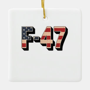 Official F47 Maga Fighter Jet F-47 Jet Fighter Air Ceramic Ornament