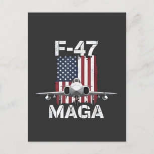 Official F47 Maga Fighter Jet F-47 Jet Fighter Air Holiday Postcard