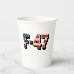 Official F47 Maga Fighter Jet F-47 Jet Fighter Air Paper Cups