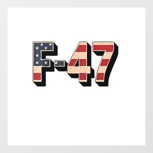 Official F47 Maga Fighter Jet F-47 Jet Fighter Air Window Cling