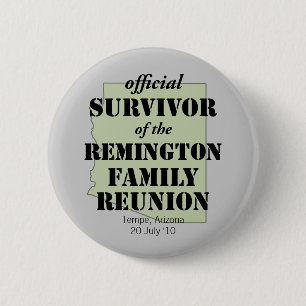 Official Family Reunion Survivor - Arizona Green 6 Cm Round Badge