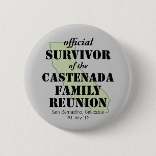 Official Family Reunion Survivor - California Gree 6 Cm Round Badge