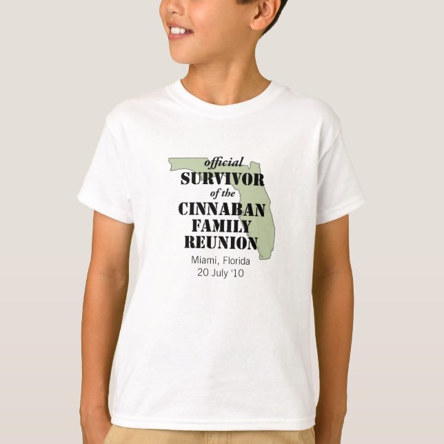 Official Family Reunion Survivor - Florida Green T-Shirt (Front)