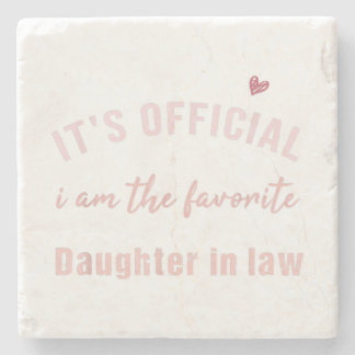 Official Favorite Daughter-In-Law Stone Coaster