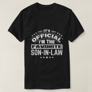 Official Favourite Son In Law Funny Family T-Shirt