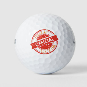 Official Favourite Son in Law Gift For Son in Law Golf Balls