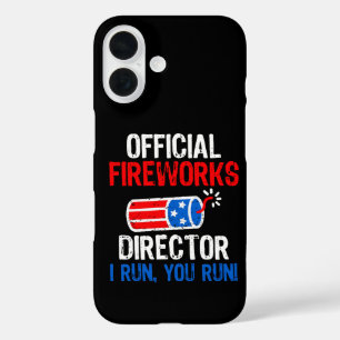 Official Fireworks Director Funny 4th of July Gift iPhone 16 Case
