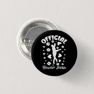 Official Flower Man Dancing Funny Wedding & bridal 3 Cm Round Badge