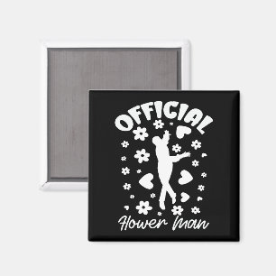 Official Flower Man Dancing Funny Wedding & bridal Magnet