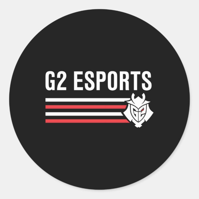 Official G2 Esports Classic Round Sticker (Front)