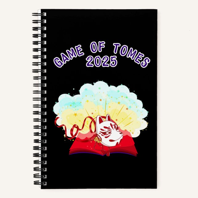 Official Game of Tomes 2025 Bullet Journal (Front)