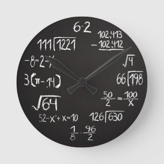Official Geek Math Analogue Wall Clock