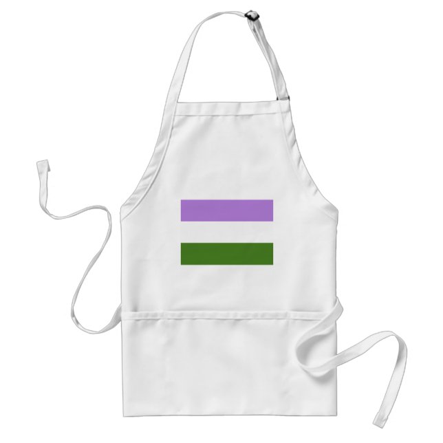 OFFICIAL GENDERQUEER PRIDE FLAG STANDARD APRON (Front)