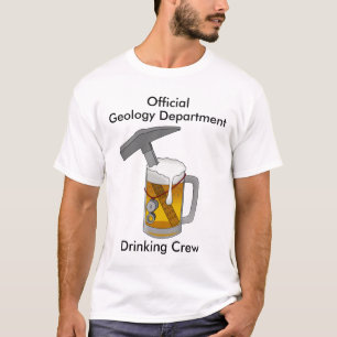 Official Geology Department Drinking Crew T-Shirt