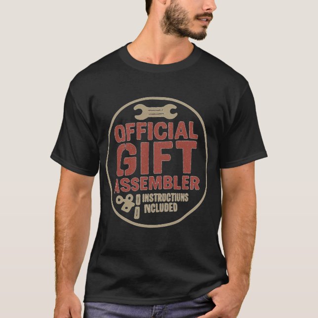 Official Gift Assembler Funny Dad Christmas Shirt (Front)