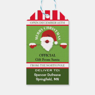 Official Gift From Santa Personalised Tags