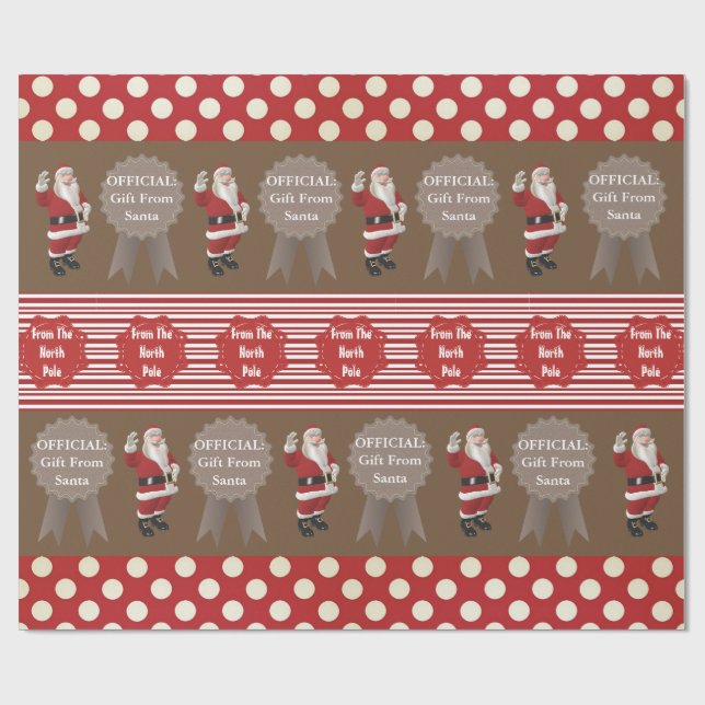 Official Gift From Santa Wrapping Paper (Flat)