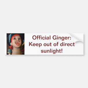 Official Ginger bumper sticker