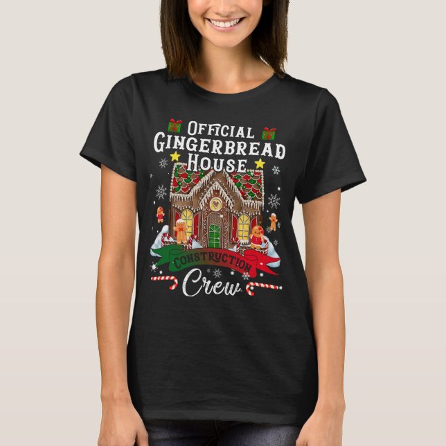Official Gingerbread House Construction Crew Chris T-Shirt (Front)