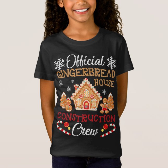 Official Gingerbread House Construction Crew Ginge T-Shirt (Front)