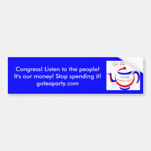 Official Go Tea Party! Bumper Sticker