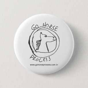 OFFICIAL GOHORSE PRODUCT HOMOLOGATED 6 CM ROUND BADGE