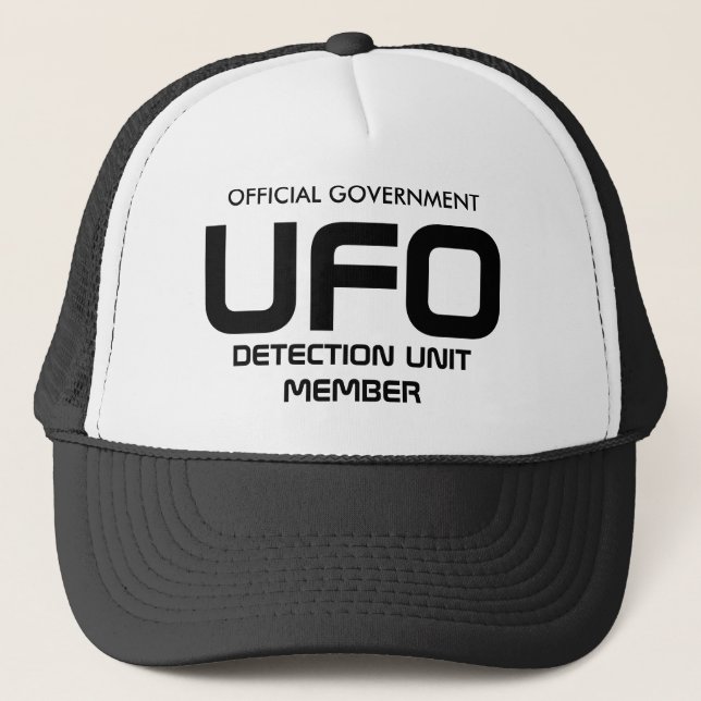 OFFICIAL GOVERNMENT, UFO, DETECTION UNIT MEMBER TRUCKER HAT (Front)
