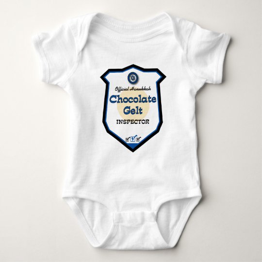 Official Hanukkah Chocolate Gelt Inspector Baby Bodysuit