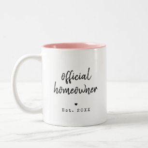 Official Homeowner New Home with Year Custom Mug