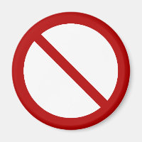Official international no symbol ISO 3864-1