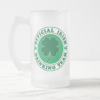 Official-Iris-Drinking-Team Frosted Glass Beer Mug