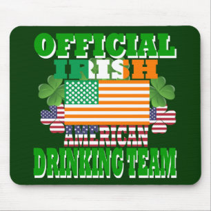 Official Irish American drinking team Mouse Mat