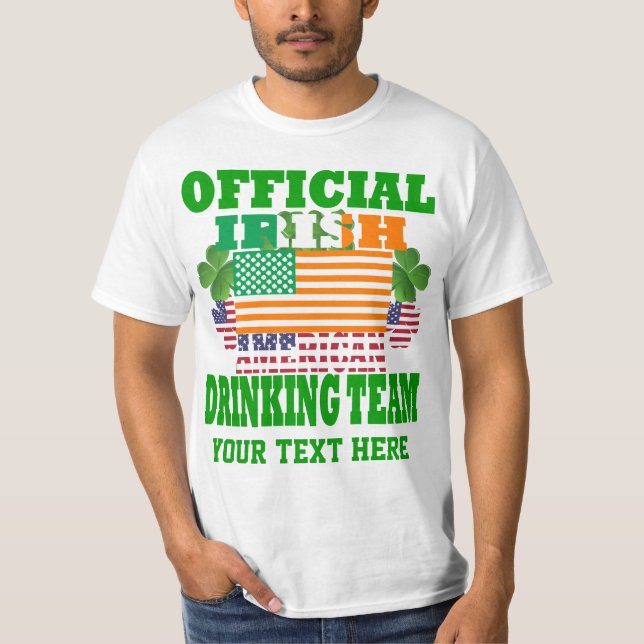 Official Irish American drinking team T-Shirt (Front)