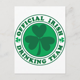 Official-Irish-Drinking-Team.2-png Postcard